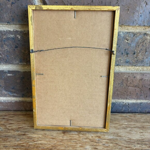 Vintage Silk Long stitch Needlepoint Framed Artwork Measurements In Photos - Picture 5 of 12